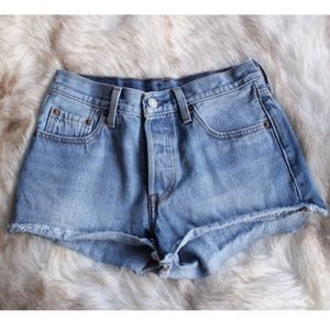 Levi's cut-off denim shorts